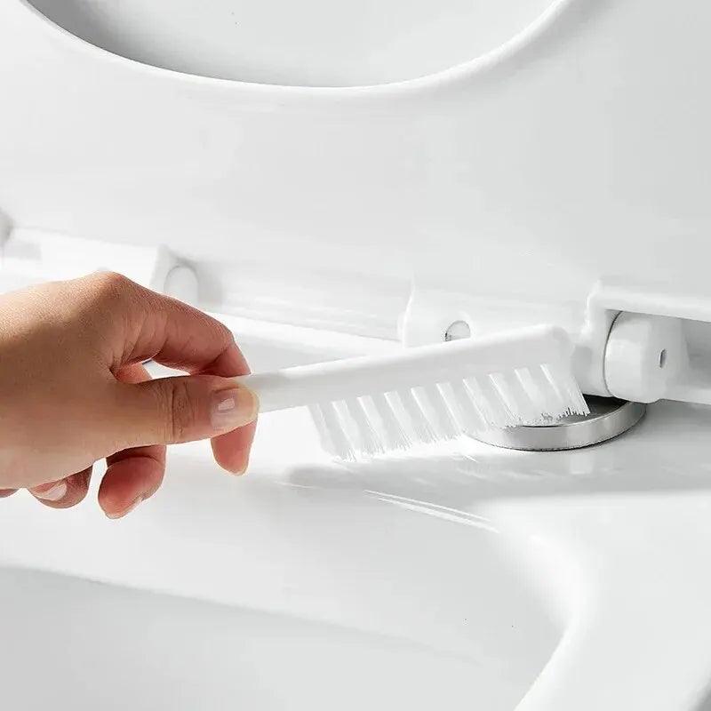 Escova Sanitária de Silicone Com Suporte Adesivo Para Parede.