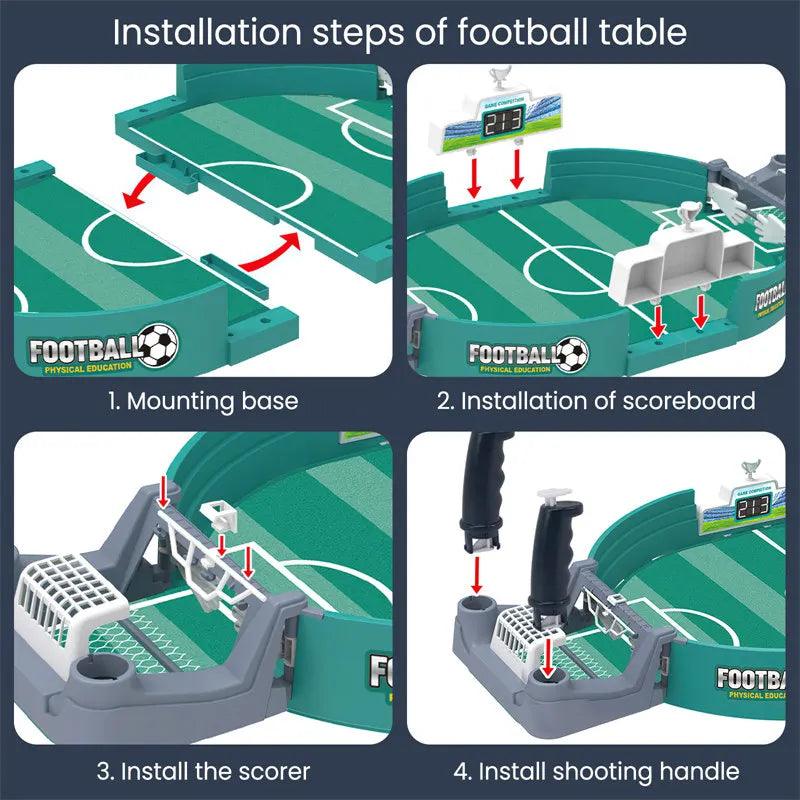 Mini Jogo Futebol de Mesa Portátil Brinquedo Infantil Adulto.