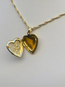 Corrente Coração Relicário Banhado a Ouro 18K