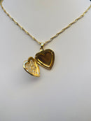 Corrente Coração Relicário Banhado a Ouro 18K