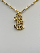 Corrente Pingente Doguinho Banhado a Ouro 18K