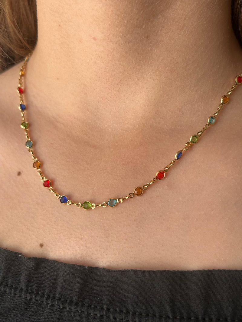 Conjunto Color Banhado a Ouro 18k