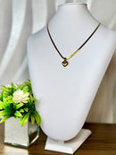 Colar Coração Fechado Folheado