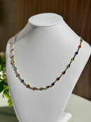 Colar Pedras Color Banhado em Ouro 18k