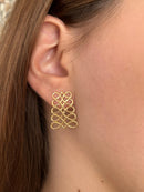 Brinco Inpiração Ellos Banhado a Ouro 18k