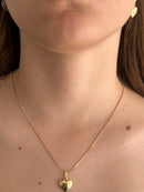 Corrente Pingente Coração Apaixonado Banhado a Ouro 18k