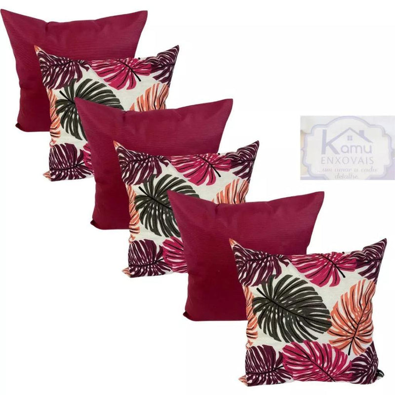 Almofadas Kit 6 Peças Cheias Decorativas 48x48cm.