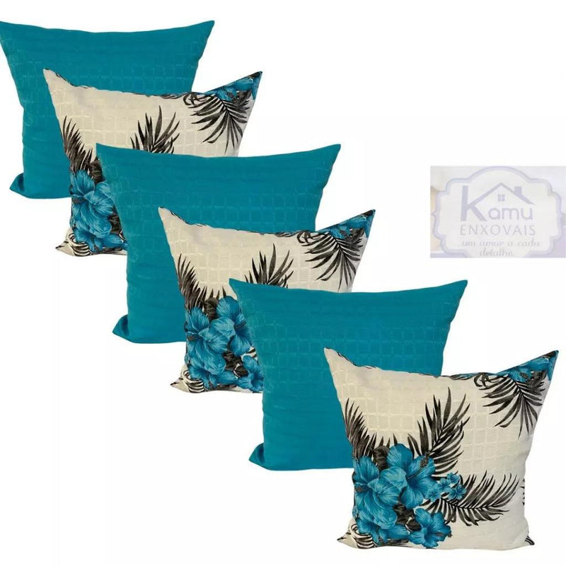 Almofadas Kit 6 Peças Cheias Decorativas 48x48cm.