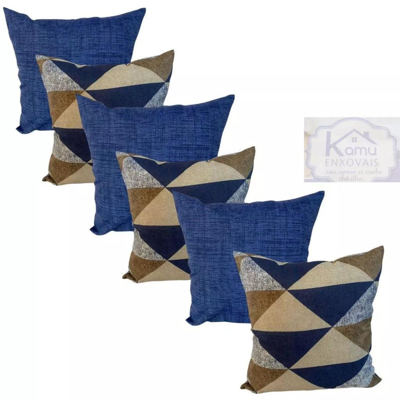 Almofadas Kit 6 Peças Cheias Decorativas 48x48cm.