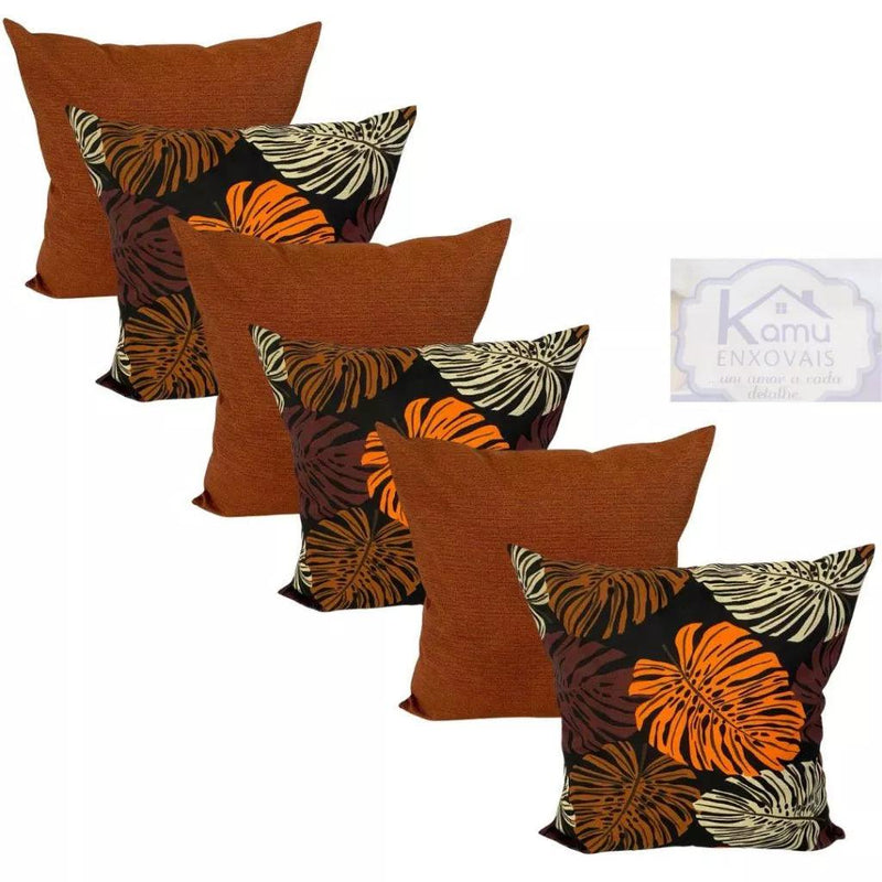 Almofadas Kit 6 Peças Cheias Decorativas 48x48cm.