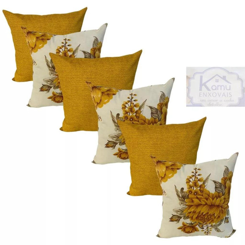 Almofadas Kit 6 Peças Cheias Decorativas 48x48cm.