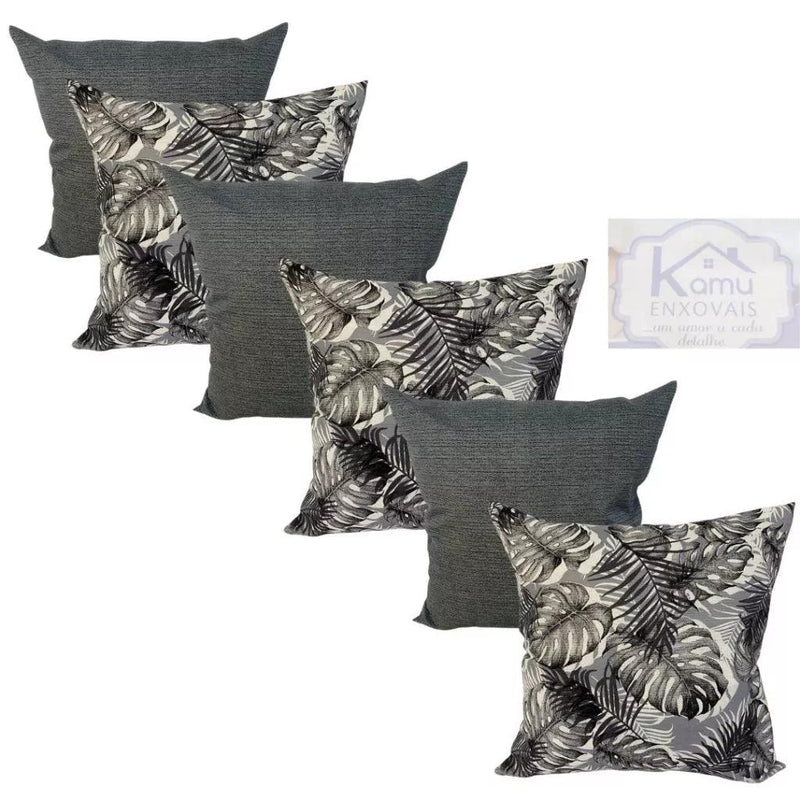 Almofadas Kit 6 Peças Cheias Decorativas 48x48cm.