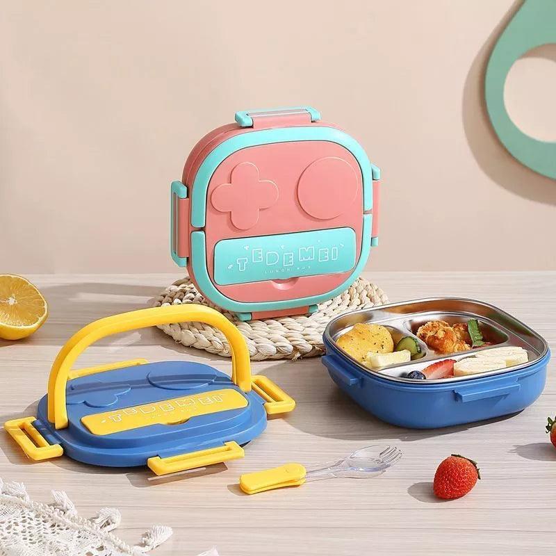 Lancheira Infantil Escolar Marmita Térmica de Aço Inoxidável.