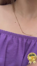 Corrente Veneziana com Bolinhas Banhado a Ouro 18k 45cm