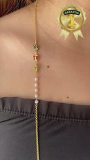 Conjunto Jardim das Borboletas Banhado em Ouro 18k