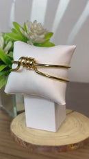 Bracelete Laço Contemporâneo Folheado