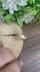 Anel X com Fileira de Zircônia Banhado a Ouro 18K