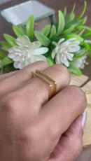 Anel Minimal Banhado a Ouro 18k