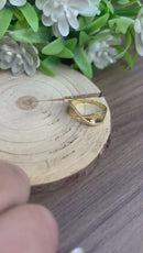 Anel Laço Dourado Banhado a Ouro 18k