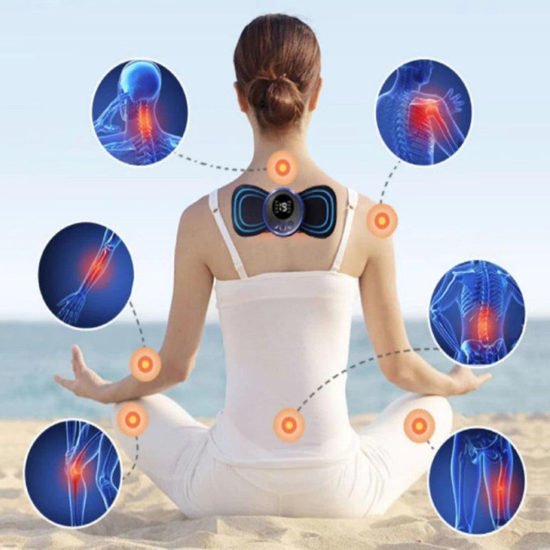 Kit Tapete e Mini  Massageador Elétrico Para Pés e Membros Corporais.